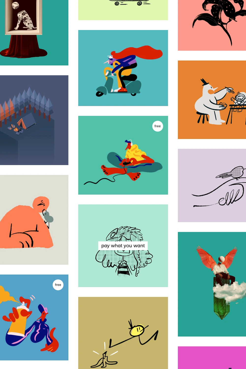 Software development for selling and managing illustration collections