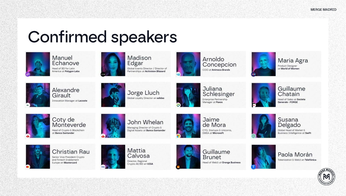 MERGE Madrid - Branding for a Web3 and Blockchain convention