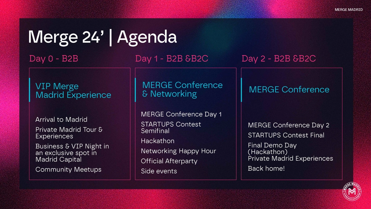 MERGE Madrid - Branding for a Web3 and Blockchain convention
