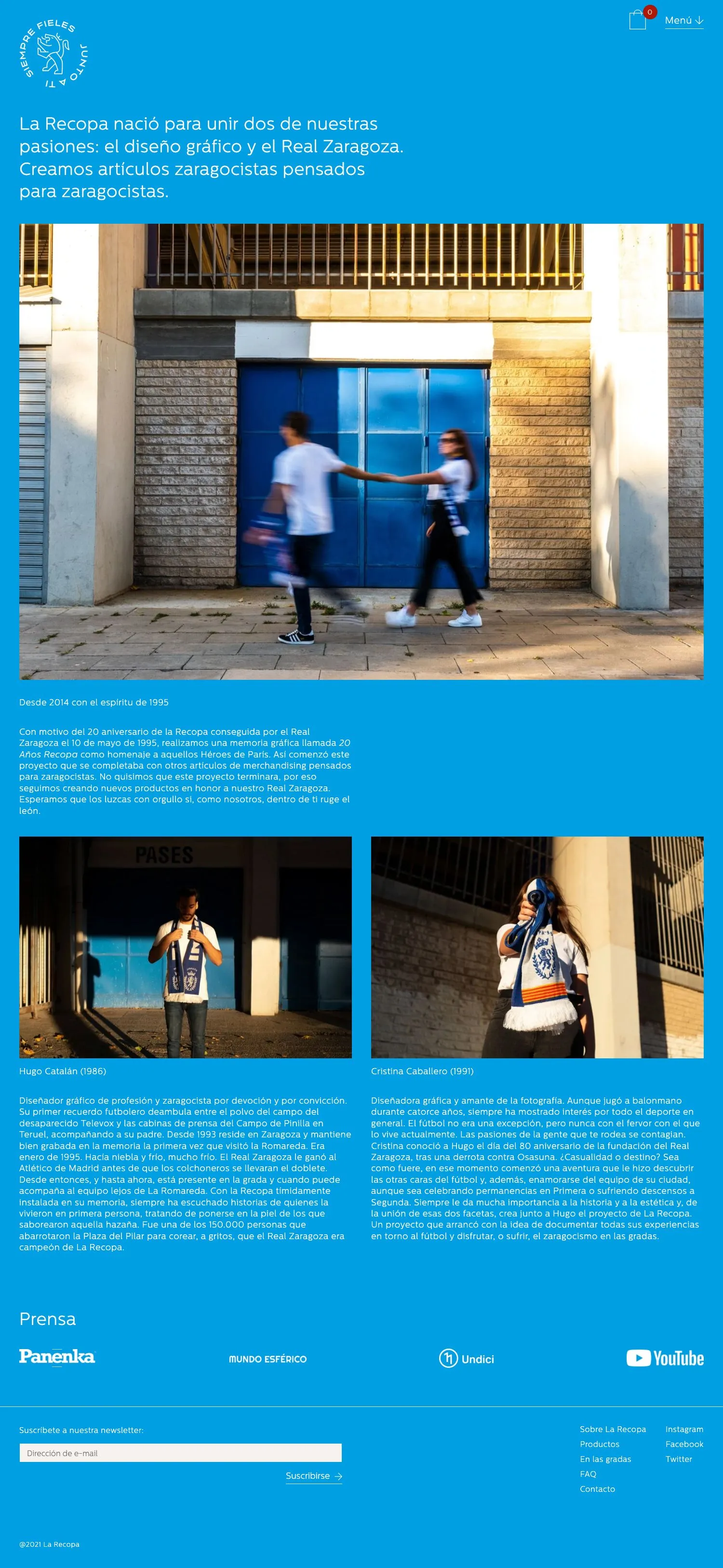 La Recopa - Custom Shopify-based online store.