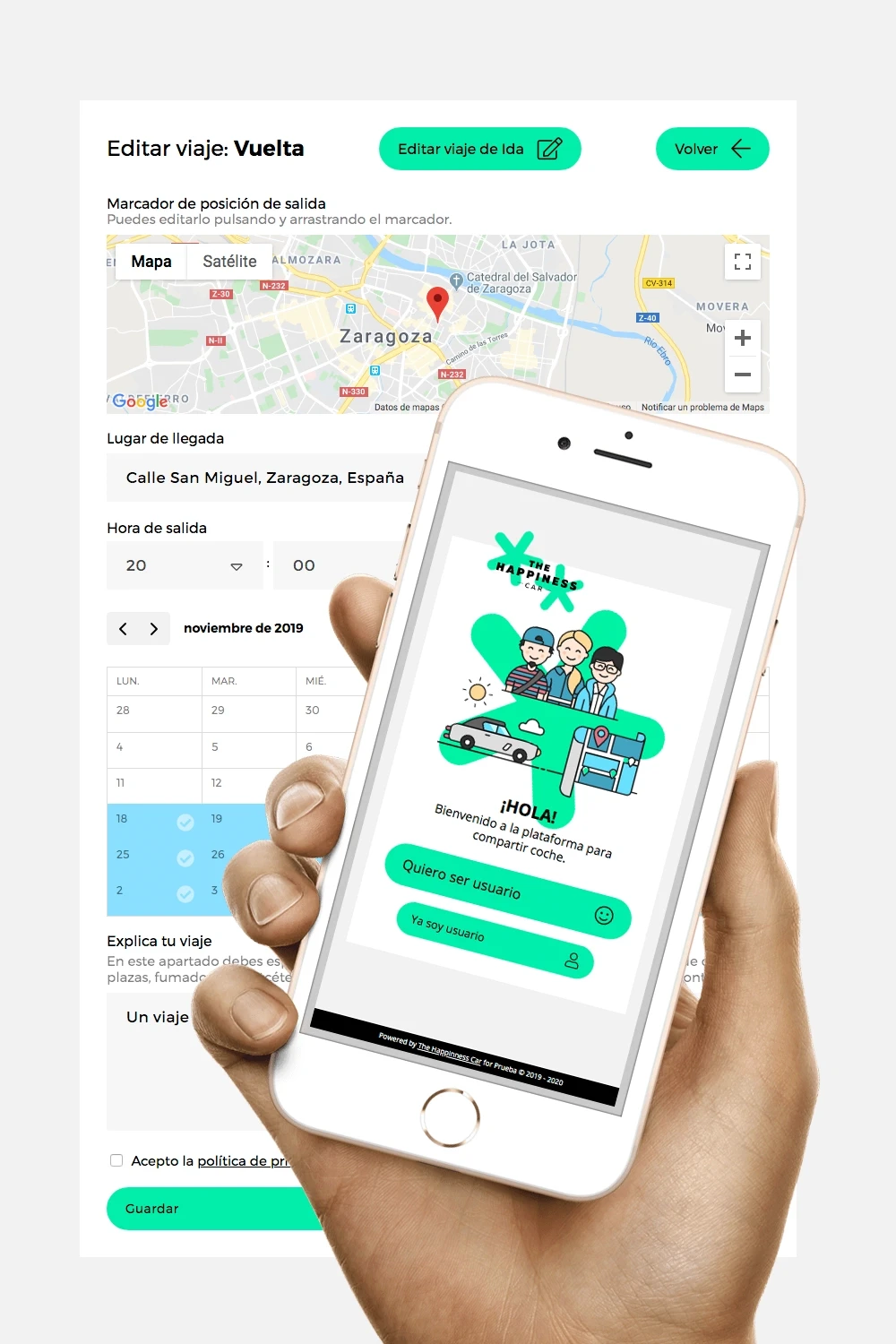 Platform for managing employee mobility in large workplaces.